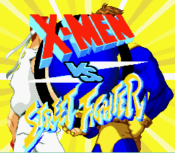 X-Men vs. Street Fighter Title Screen